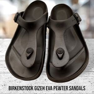 Birkenstock Women's Size 7 Gizeh Eva Pewtwe Gray Sandals